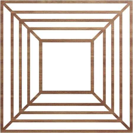 Ekena Millwork Raven Wood Fretwork Pierced Ceiling Medallion, Walnut, 26"OD x 9 1/2"ID x 3/8"T CMWP26X26X0375RAWA